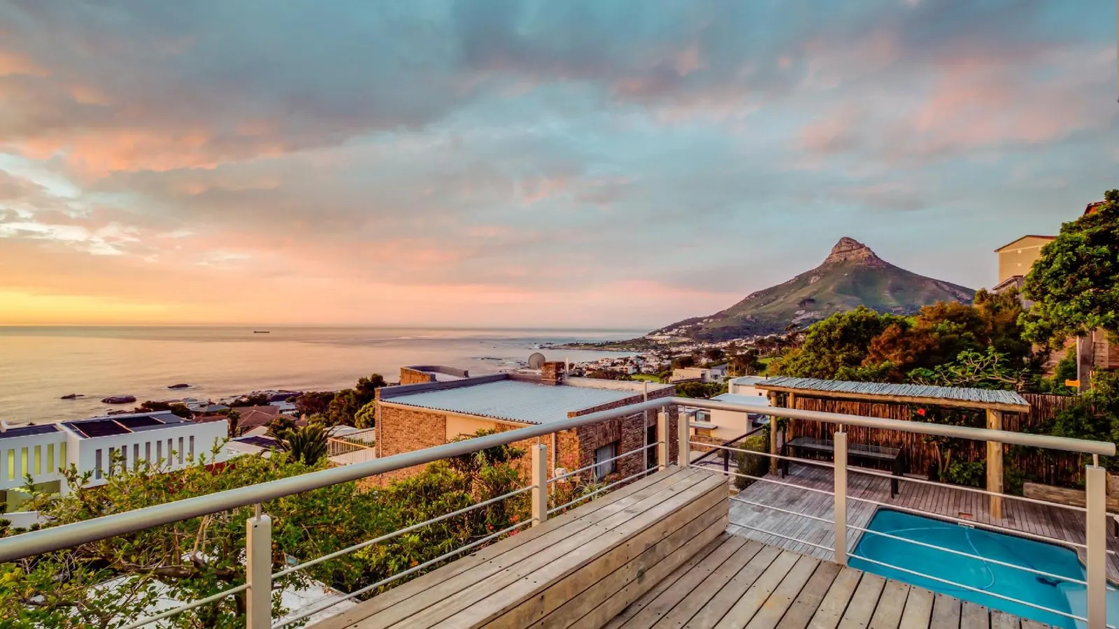 Camps Bay Holiday Villa with Sunset Views  Sunset Views