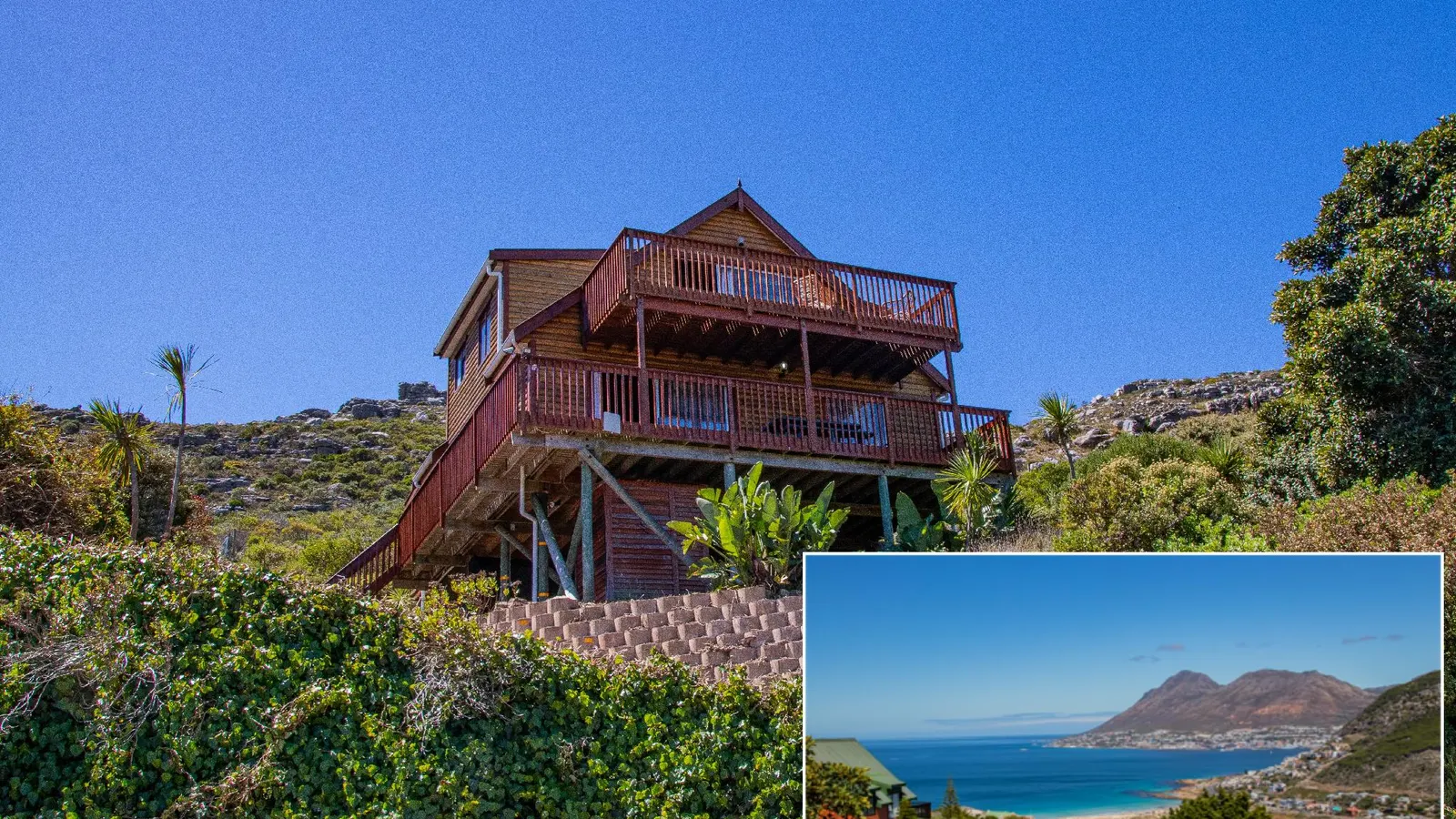 Peaceful Mountain Home with Views over False Bay