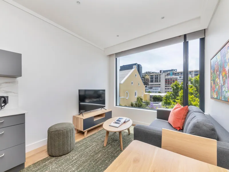 Studio with city views