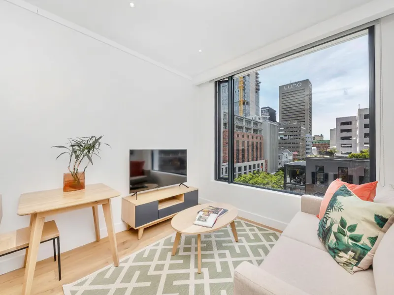 Studio with city views