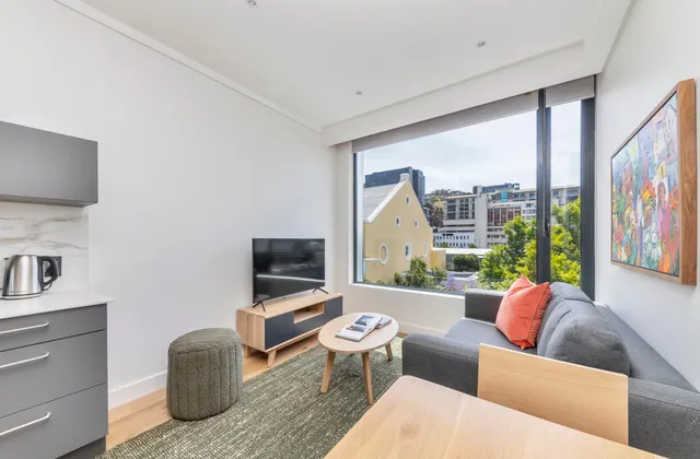 Studio with city views