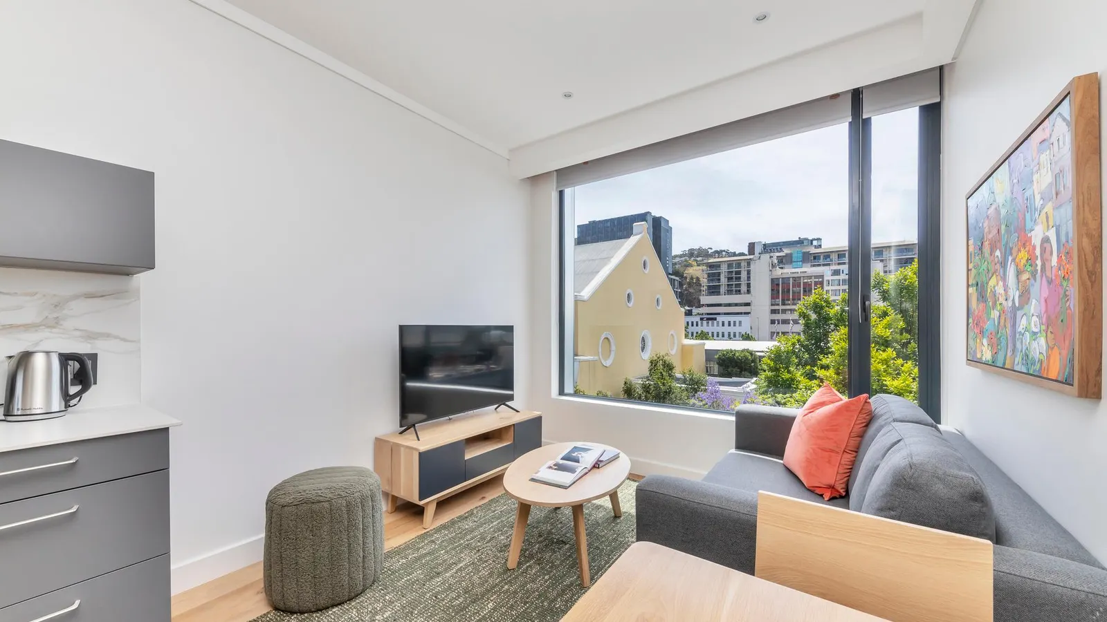 Studio with city views