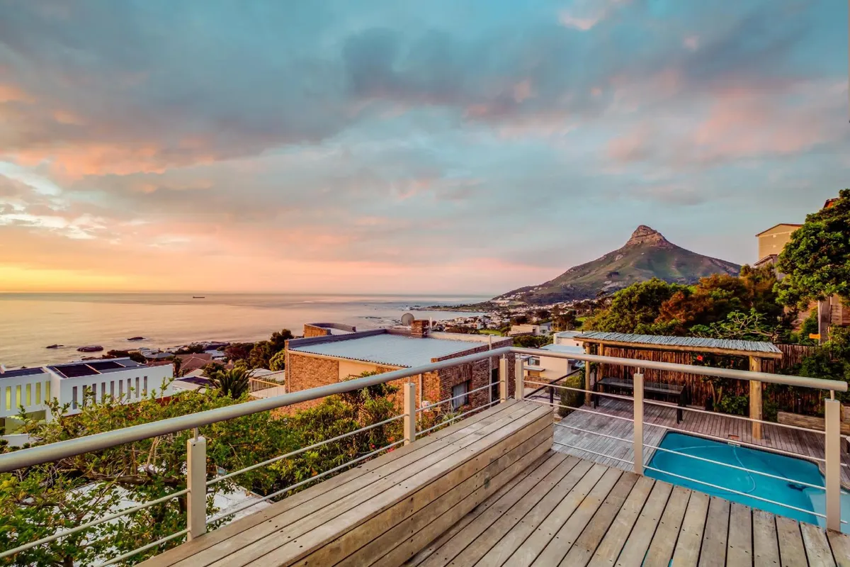 Camps Bay Holiday Villa with Sunset Views  Sunset Views