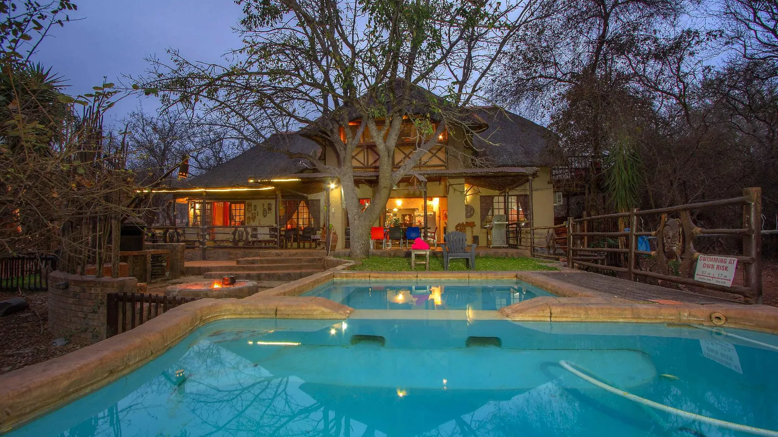 Lovely holiday home bordering Kruger National Park